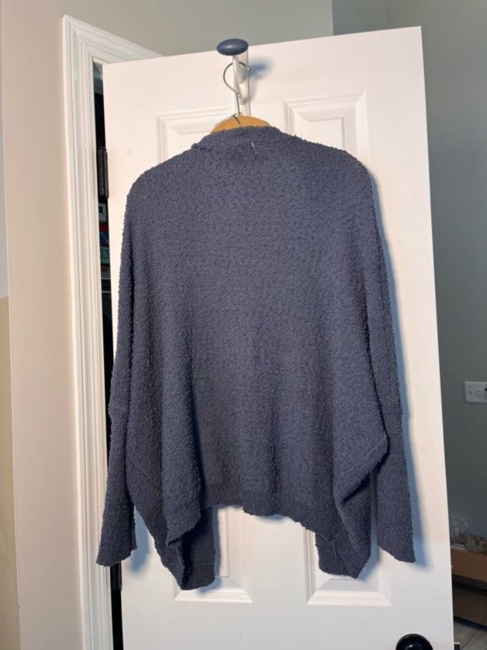 EVEREVE Open Front Knit Cardigan Sweater XS Blue - Picture 8 of 8